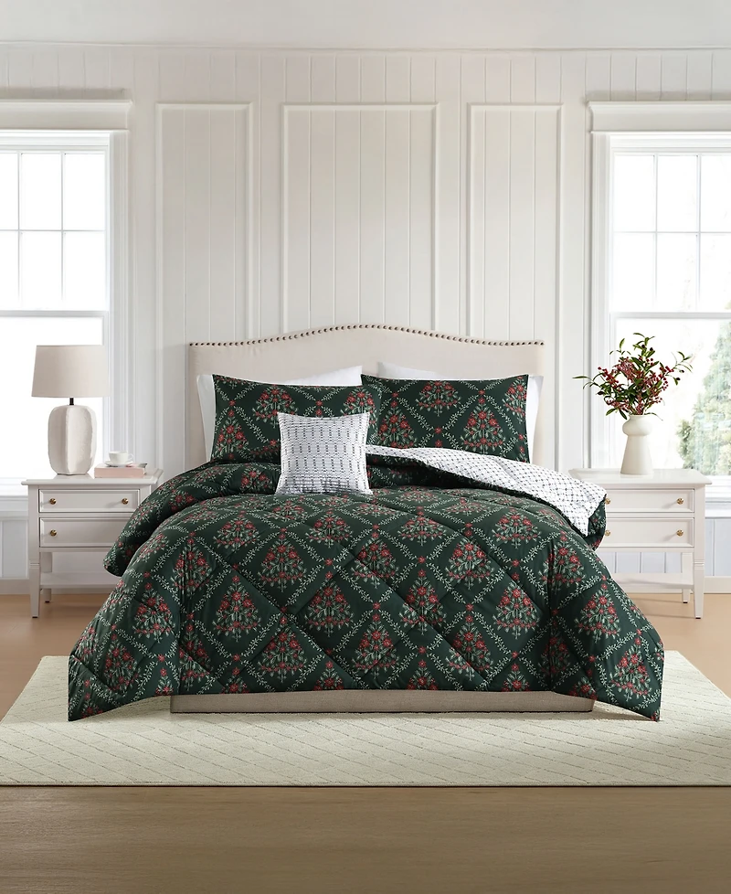 Lenox Holly Tree 3-Piece Comforter Set, Twin