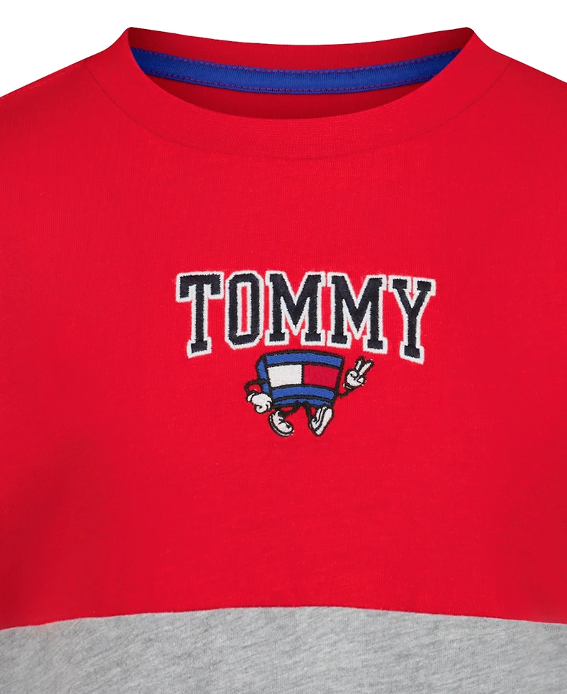 Tommy Hilfiger Boys' 2T-7 Mascot Color-Blocked Short-Sleeve T-Shirt