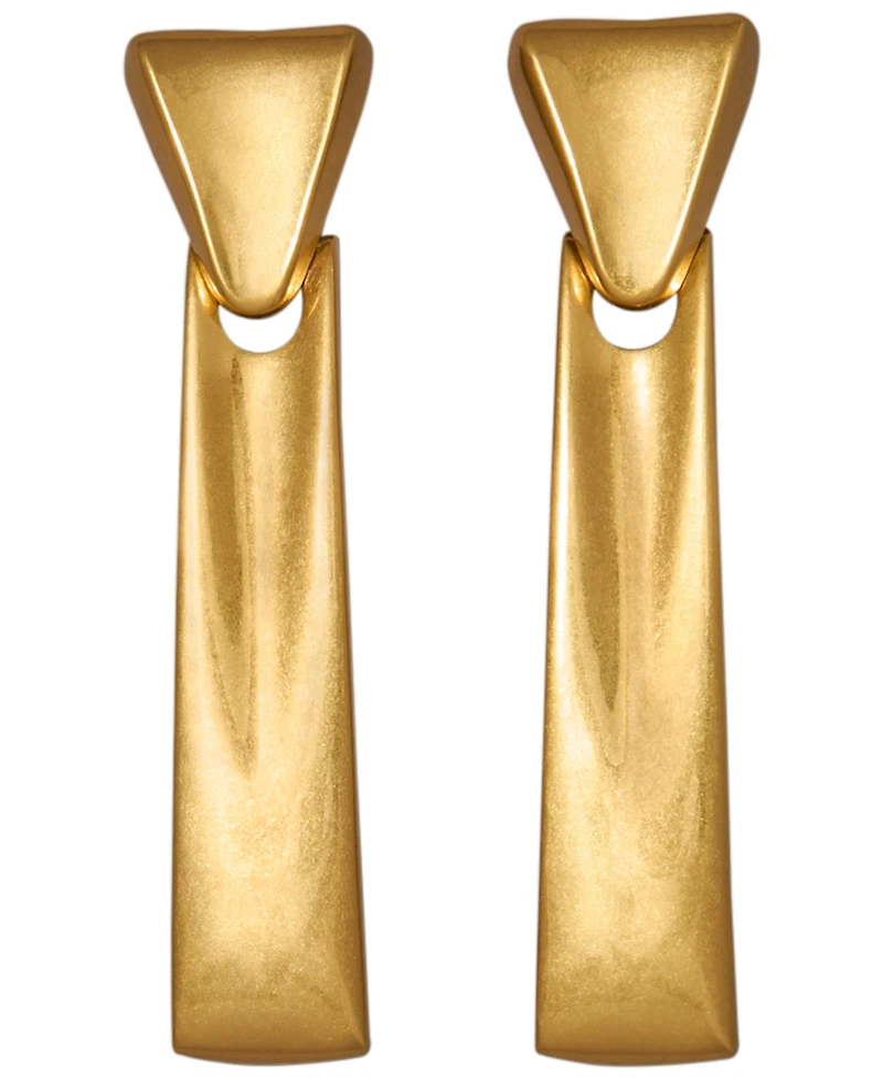 Donna Karan New York Gold-Plated Valley Linear Earrings