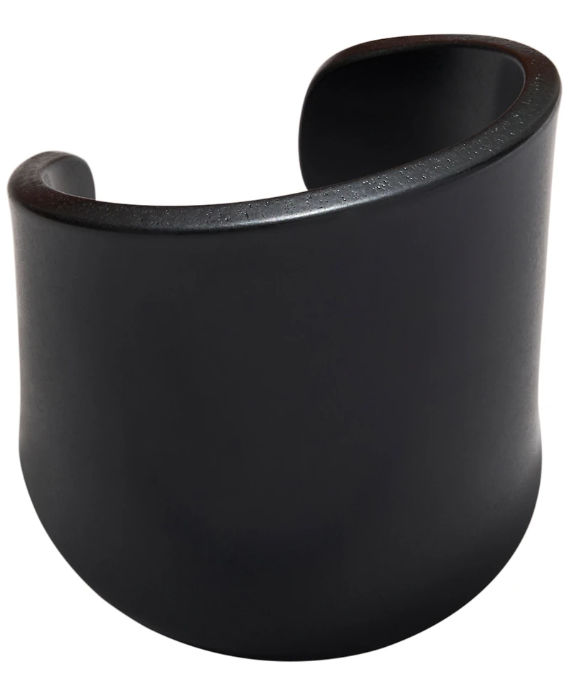 Donna Karan New York Black-Tone Resin Cuff Bracelet