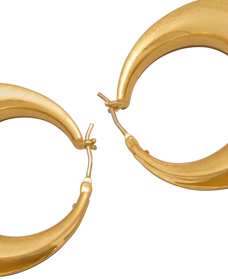 Donna Karan New York Gold-Plated Valley Hoop Earrings