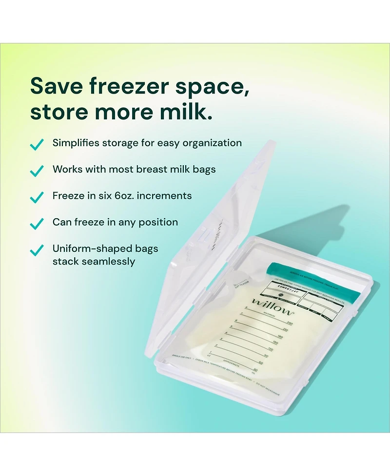 Willow Breast Milk Storage Bag Flatteners