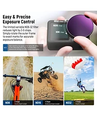 Neewer Fl-53 Camera Lens Accessory with 4 in, ND8-32, Cpl for select Dji Osmo Action models