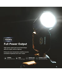 Neewer Z3-c Camera Flash with 100Ws, 3000mAh, Ttl for Canon Cameras