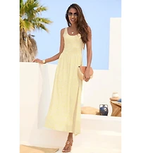 Lascana Women's Printed Scoop Neck Dress