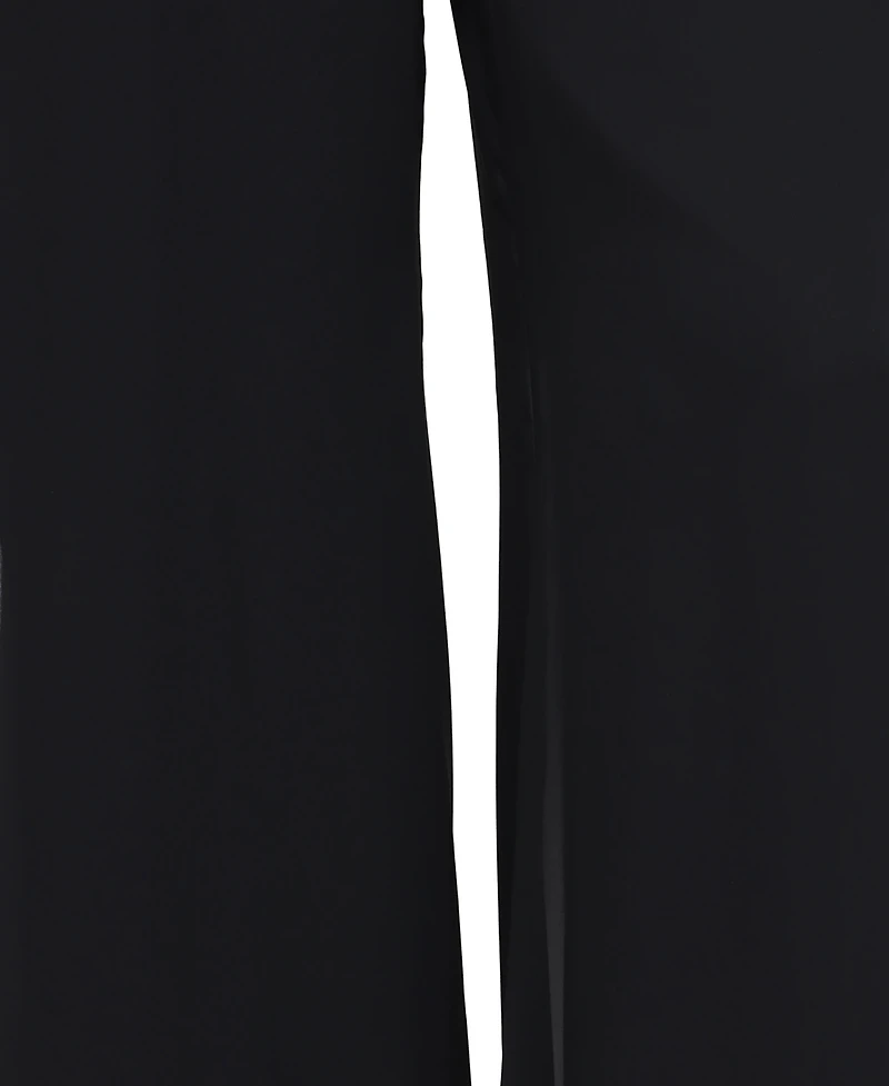 Alex Evenings Petite Chiffon Wide-Leg Pull-On Pants