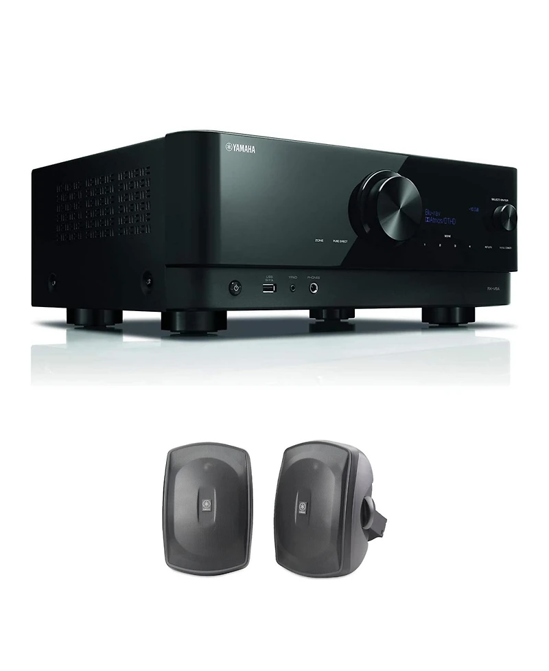 Yamaha Rx-V6A 7.2-Channel Av Receiver with Outdoor Speakers