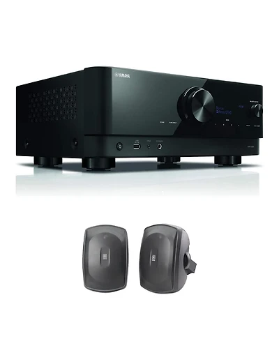 Yamaha Rx-V6A 7.2-Channel Av Receiver with Outdoor Speakers