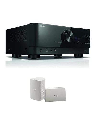 Yamaha Rx-V6A 7.2-Channel Av Receiver with Outdoor Speakers