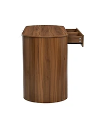 Streamdale Furniture Storage Writing Desk, Dark Walnut