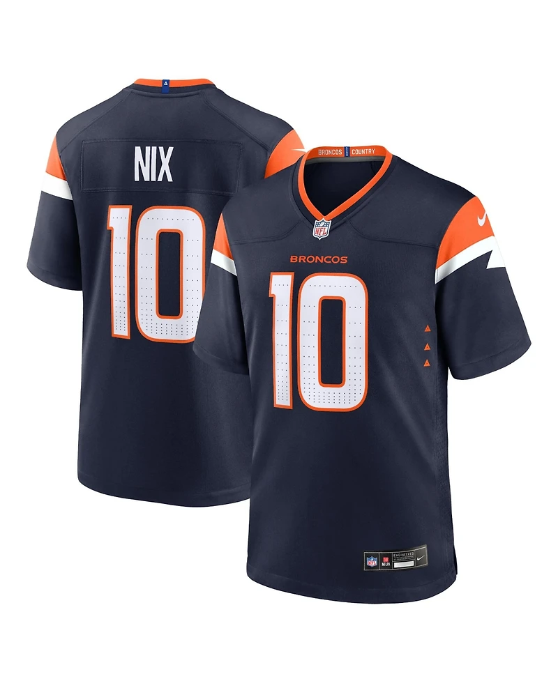 Nike Men's Bo Nix Navy Denver Broncos Alternate Game Jersey