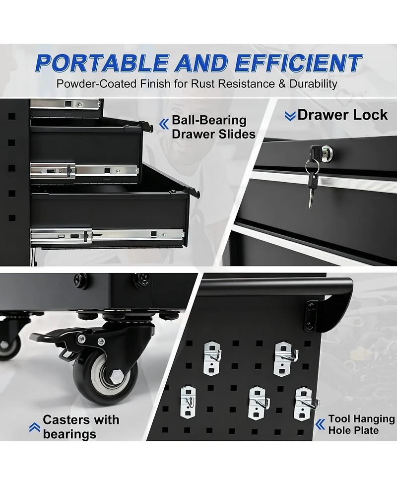 Clihome 5-Drawer Tool Cabinet