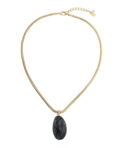 Robert Lee Morris Soho Onyx Stone pendant Necklace