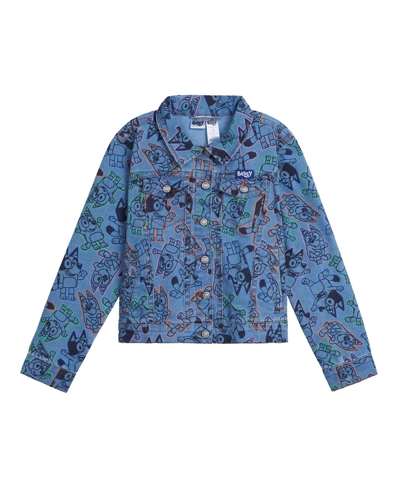 Bluey Girls Denim Jacket