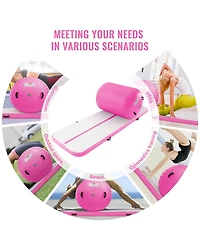 Vevor 2 Pcs Air Track Set Inflatable Tumbling Gymnastics Gym Mat with Pump
