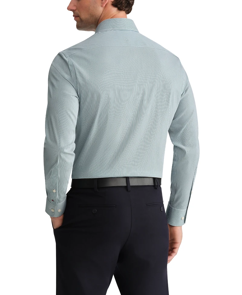 Tommy Hilfiger Men's Regular-Fit Stripe Dress Shirt