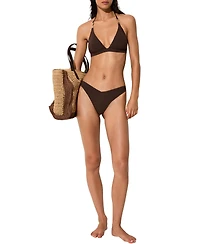 Reiss Women's Riah Triangle Halter-Neck Bikini Top