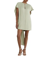 Reiss Women's Alice Satin Cape-Detail Mini Dress