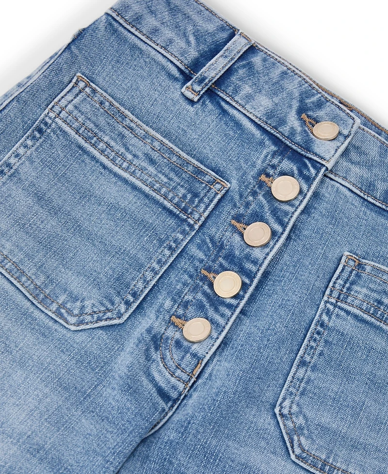 Reiss Women's Cali High-Rise Flared Cotton-Blend Jeans