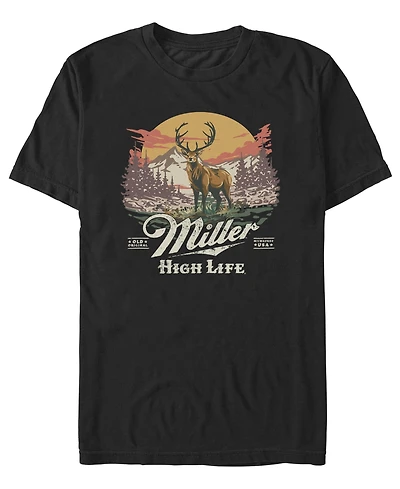 Fifth Sun Men's Coors Brewing Company Miller Nature T-Shirt