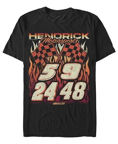 Fifth Sun Men's Hendrick's Motorsports Burning Flames 84 T-Shirt