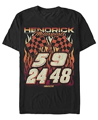 Fifth Sun Men's Hendrick's Motorsports Burning Flames 84 T-Shirt