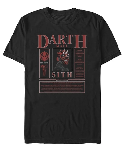 Fifth Sun Men's Star Wars Maul Card T-Shirt