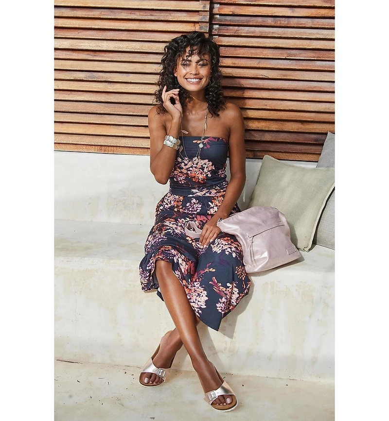 Lascana Women's Bandeau Maxi Dress