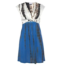 Lascana Women's Tie Dye V-Neck Dress
