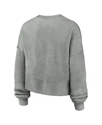 Nike Women's Heather Gray Alabama Crimson Tide Oversized Phoenix Arch Pullover Sweatshirt
