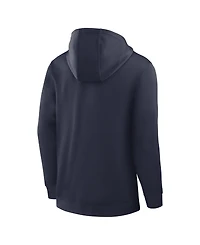 Jordan Men's Navy Michigan Wolverines Coaches Premium Dri-fit Quarter-Zip Hoodie