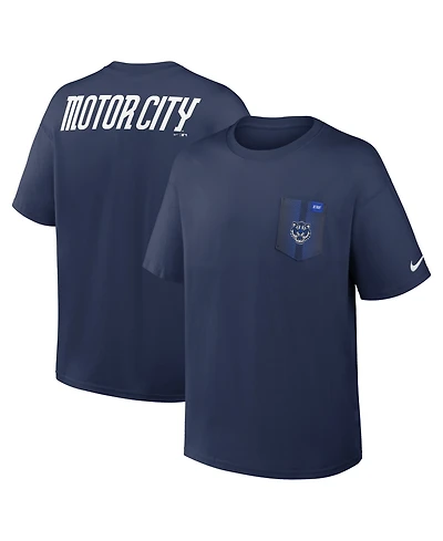 Nike Men's Navy Detroit Tigers City Connect Max90 Pocket T-Shirt