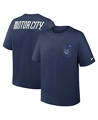 Nike Men's Navy Detroit Tigers City Connect Max90 Pocket T-Shirt