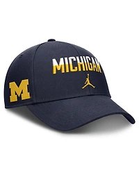Jordan Men's and Women's Navy Michigan Wolverines 2026 On-Field Gameday Rise Adjustable Hat