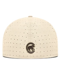 Nike Men's Natural Chicago Cubs True Dri-fit AeroBill Fitted Hat