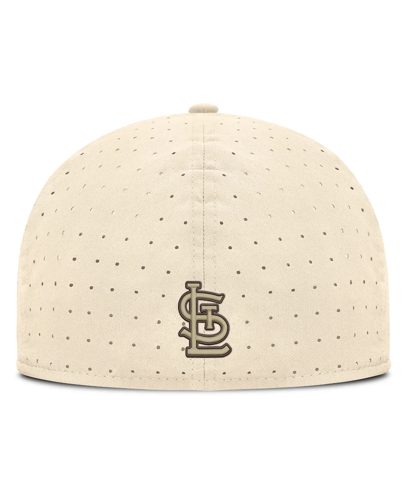 Nike Men's Natural St. Louis Cardinals True Dri-fit AeroBill Fitted Hat