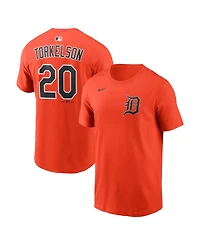 Nike Men's Spencer Torkelson Orange Detroit Tigers Name & Number T-Shirt