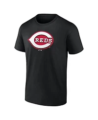 Logo Athletic Men's Black Cincinnati Reds T-Shirt