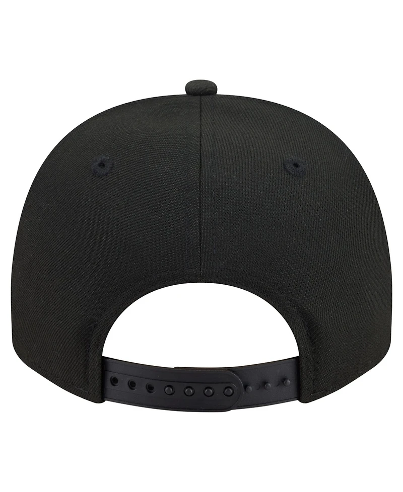 New Era Men's Black Pittsburgh Pirates Motion A-Frame 9FIFTY Snapback Hat