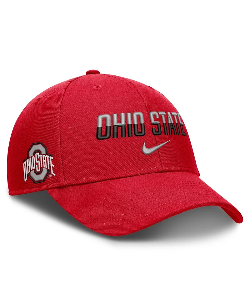 Nike Men's and Women's Scarlet Ohio State Buckeyes 2026 On-Field Gameday Rise Adjustable Hat