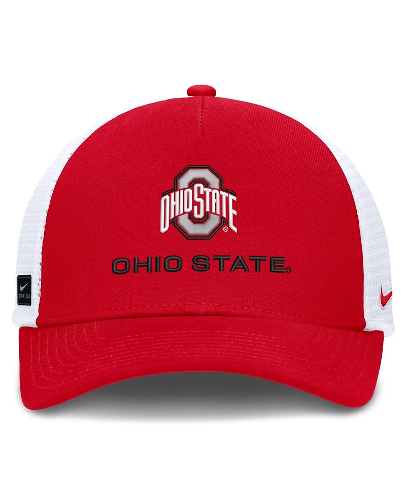 Nike Men's and Women's Scarlet Ohio State Buckeyes 2026 On-Field Gameday Trucker Hat