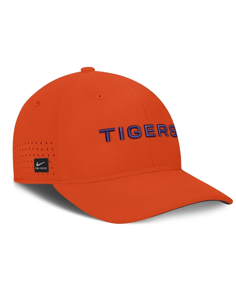 Nike Men's Orange Clemson Tigers Gameday Aerobill Swooshflex Dri-fit Hat