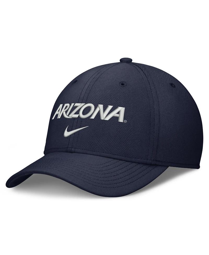 Nike Men's Navy Arizona Wildcats Rise On-Field Swoosh Flex Dri-fit Hat
