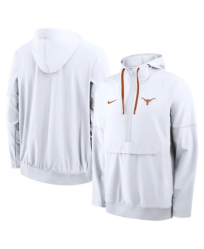 Nike Men's White Texas Longhorns 2026 Sideline Anorak Half-Zip Hoodie