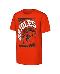 Outerstuff Big Boys and Girls Orange Baltimore Orioles Speed Pitch T-Shirt