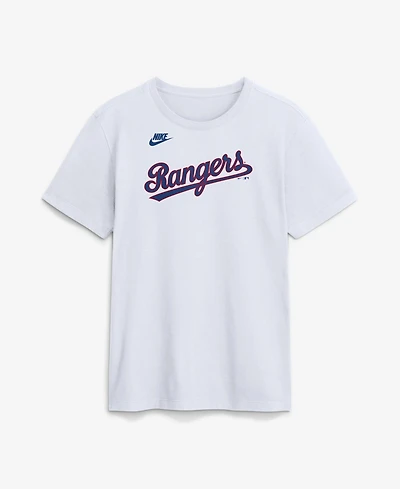 Nike Men's White Texas Rangers Cooperstown Collection Wordmark T-Shirt
