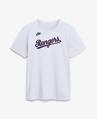 Nike Men's White Texas Rangers Cooperstown Collection Wordmark T-Shirt
