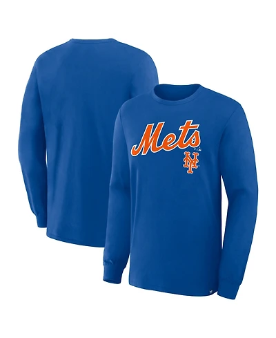 Fanatics Men's Royal New York Mets Lock-Up Legacy Long Sleeve T-Shirt