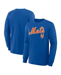 Fanatics Men's Royal New York Mets Lock-Up Legacy Long Sleeve T-Shirt