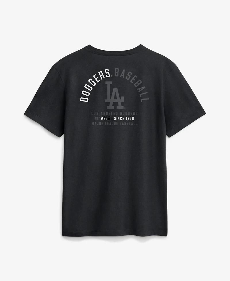Nike Men's Black Los Angeles Dodgers Split Logo T-Shirt